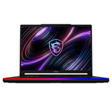 MSI Raider 16 Max HX B2WI-001FR – bagside af skærm og kabinet