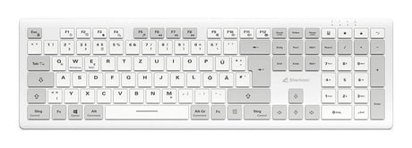 Sharkoon OfficePal K30W (white, DE layout, rubber dome) Sharkoon