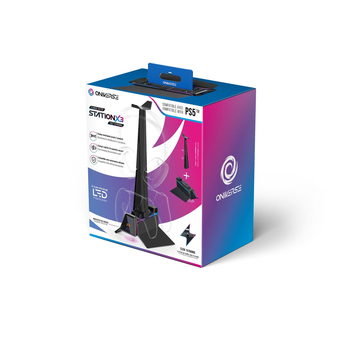 ONIVERSE PS5 FAST CHARGING STATION - BLACK ONIVERSE