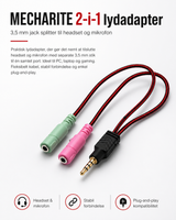 MECHARITE - 2-1 - Lydadapter Jack Samler