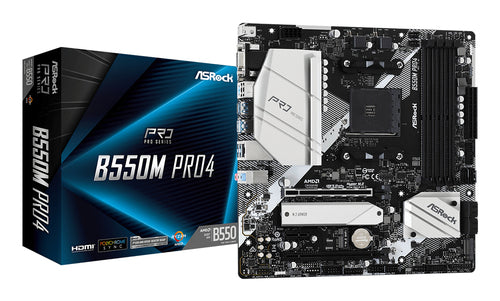 ASRock B550M Pro4 bundkort - produktbillede 1