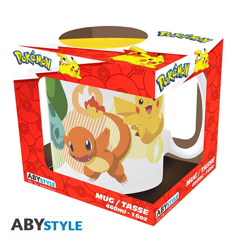POKEMON Mug - Pikachu and starters - 460 ml Abysse