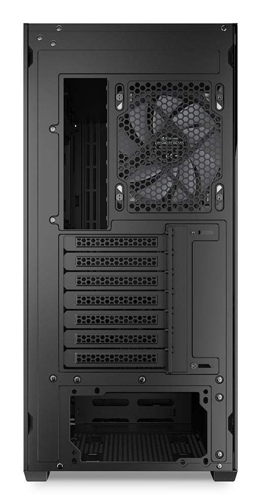 Sharkoon AK2 RGB ATX-kabinet – sort, 2 blæsere, USB-C og BTF – billede 9
