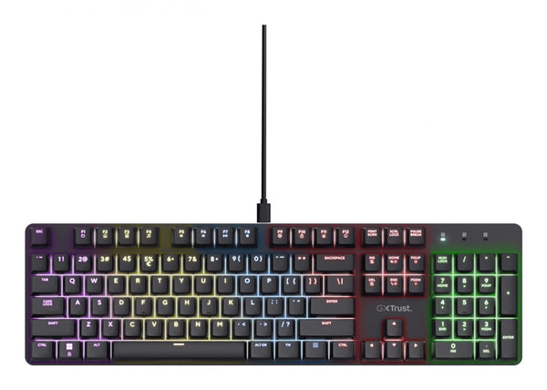 Trust GXT 871 Zora Mekanisk Gaming-tastatur – Nordisk