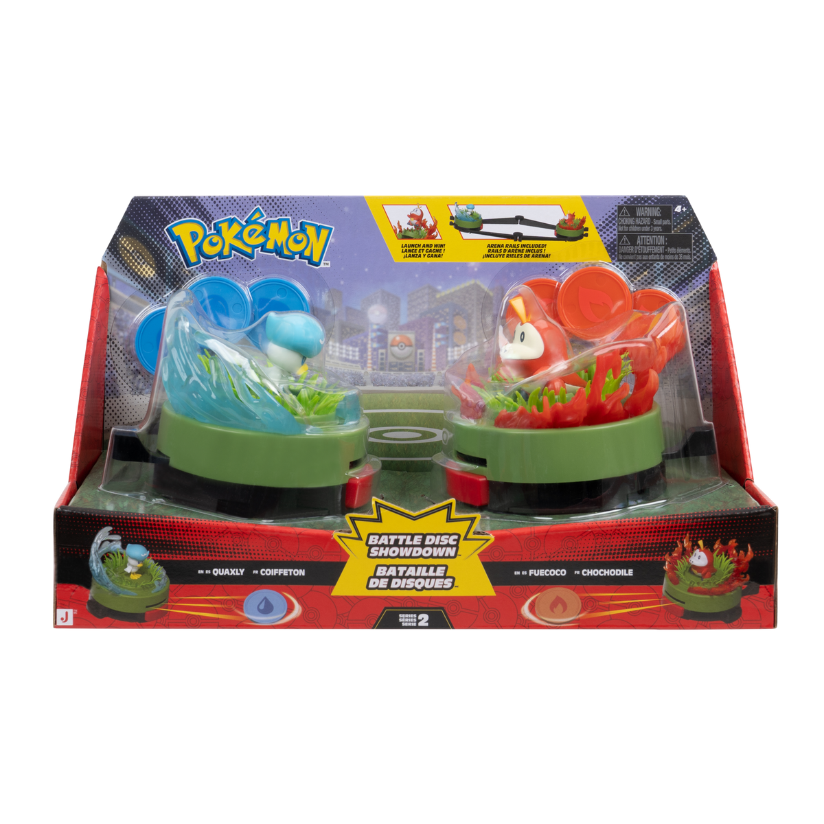 Pokémon Battle Disc Showdown med Quaxly vs. Fuecoco i emballage
