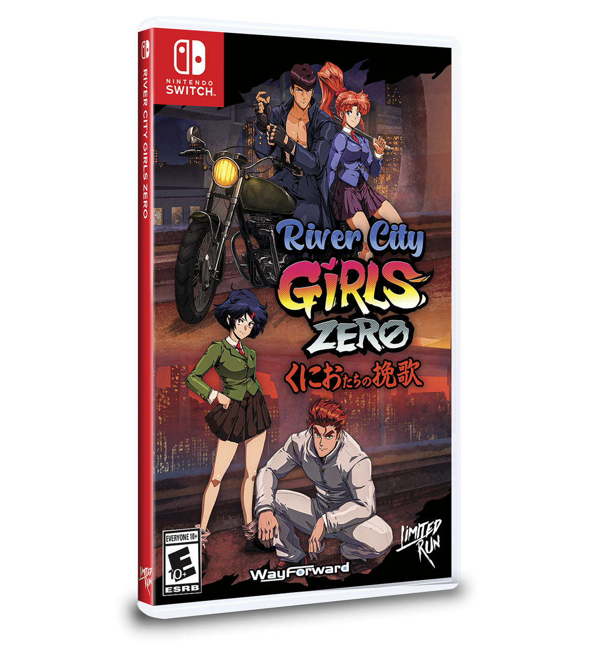River City Girls Zero - Limited Run #139 – omslag til Nintendo Switch