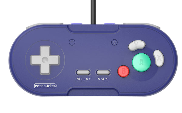 Retro-Bit LegacyGC – kablet GameCube-controller – lilla
