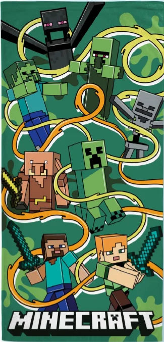 Minecraft Creeper Handduk - 70 x 140 cm