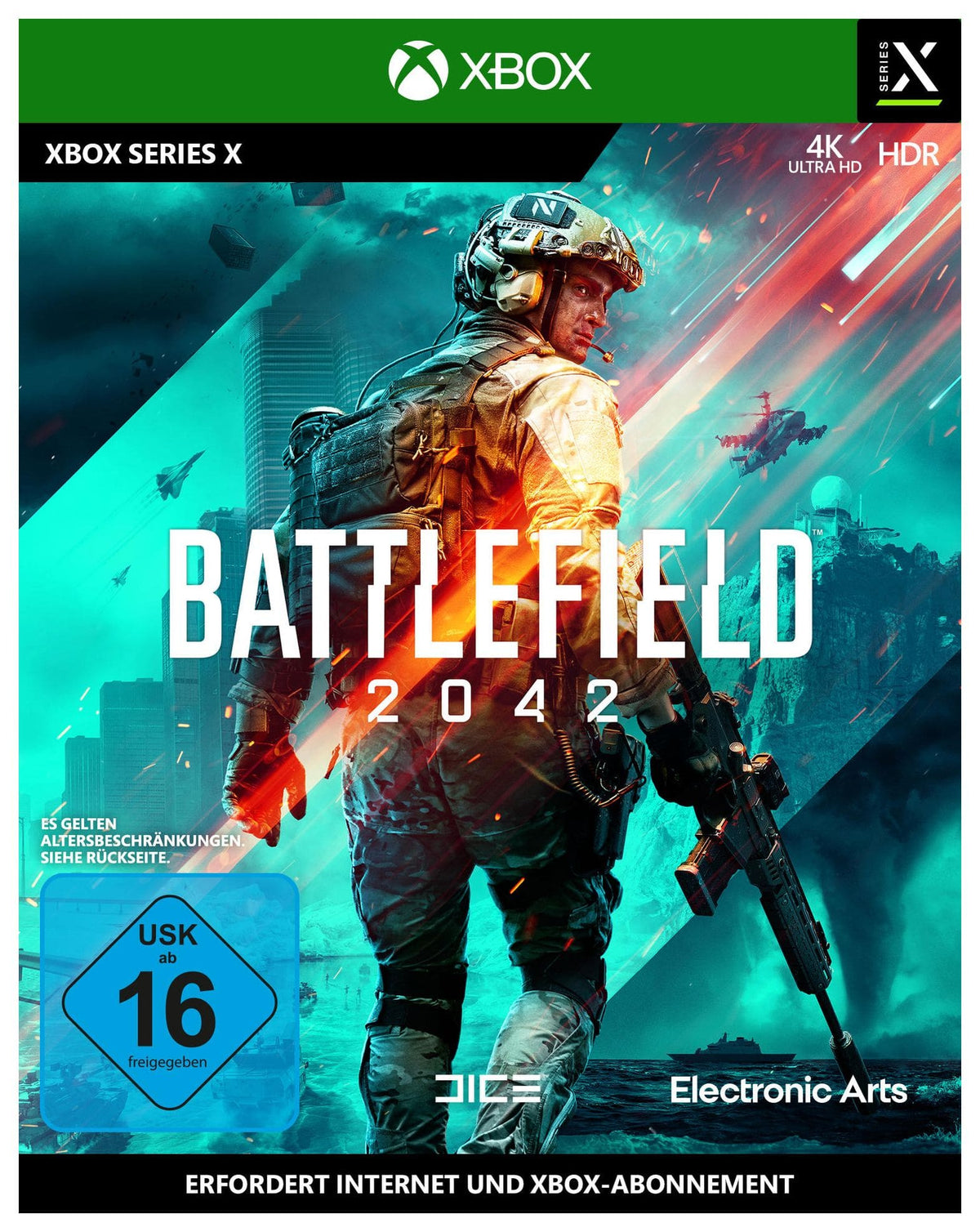 Battlefield 2042 – tysk import – Xbox Series X – spilomslag