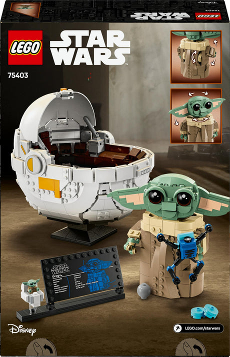 LEGO 75403 Star Wars Grogu in his repulsor cradle