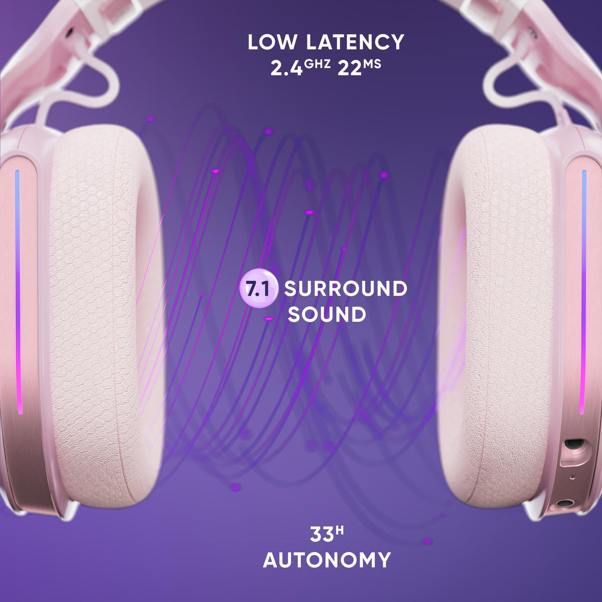 Oniverse Wireless Gaming Headset Polaris - Aurora Pink ONIVERSE
