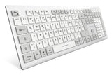 Sharkoon OfficePal K30W (white, DE layout, rubber dome) Sharkoon