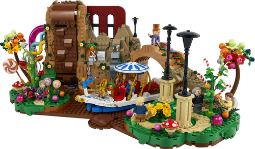 LEGO Ideas 21360 – Willy Wonka og chokoladefabrikken – bygget chokoladefabrik med Wonkatania