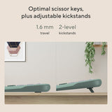 ASUS Marshmallow KW100 Bluetooth-tastatur – vist i en samlet opsætning