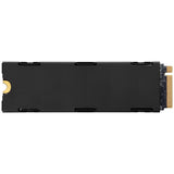 Corsair MP600 PRO LPX – 2 TB PCIe 4.0 NVMe SSD med køleprofil – bagside