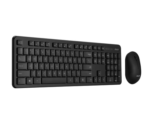 ASUS CW100 – trådløst tastatur og mus, US-engelsk, sort – tastatur og mus, producentillustration