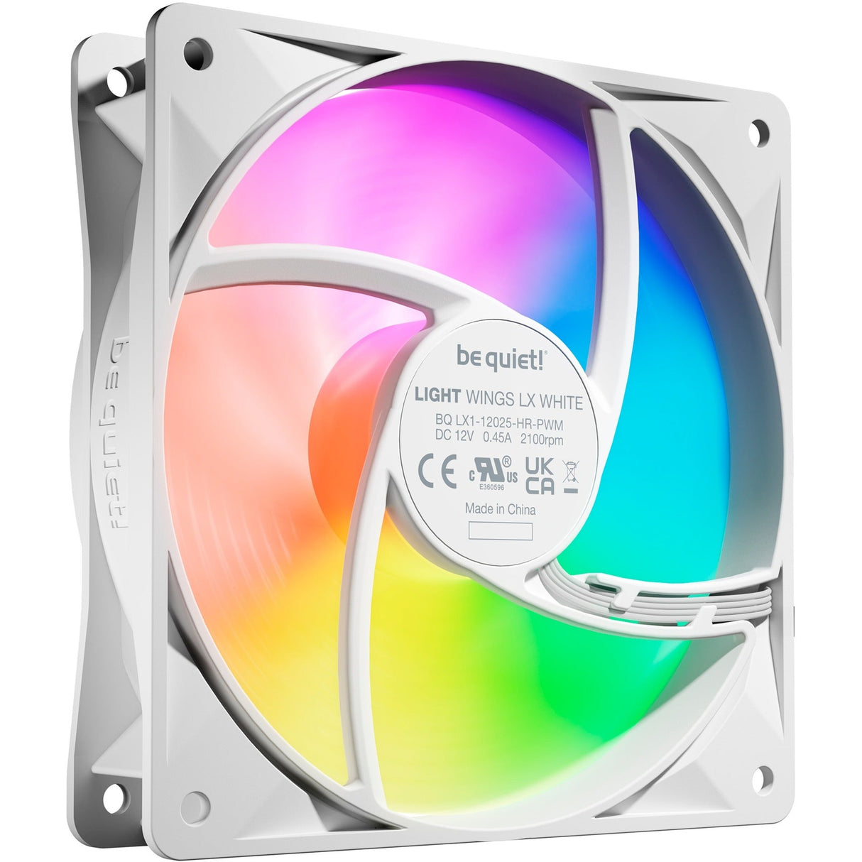 be quiet! Light Wings LX PWM high-speed 120 mm White Triple Pack, case fan (white, pack of 3) Be quiet