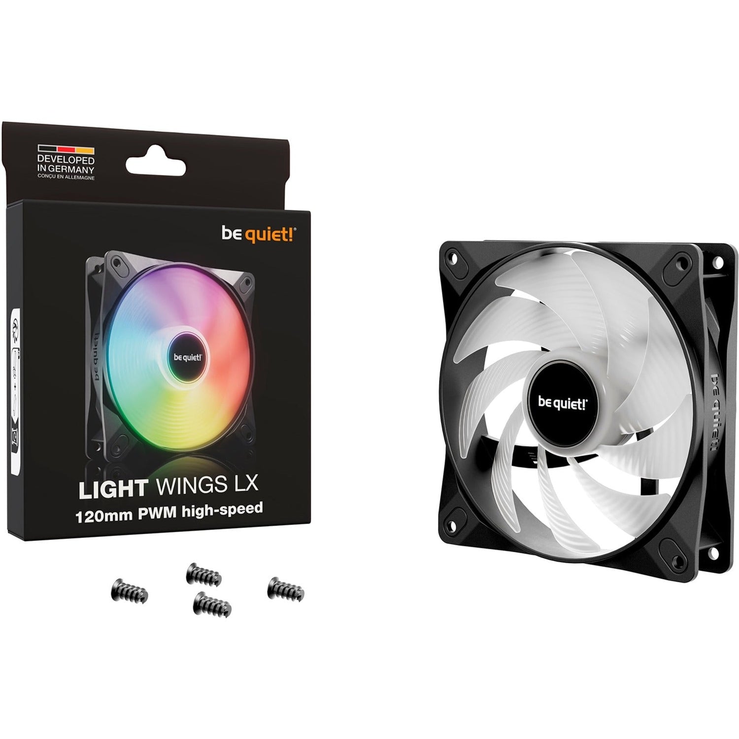 be quiet! Light Wings LX PWM high-speed 120 mm, case fan (black) Be quiet