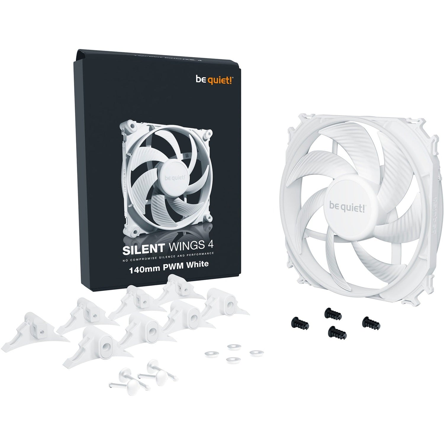 be quiet! Silent Wings 4 140mm PWM White, case fan (white) Be quiet