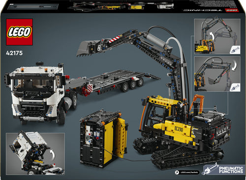 LEGO Technic 42175 Volvo FMX og EC230 – bagside af emballage