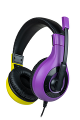 BigBen Interactive Stereo Gaming Headset V1 - Lilla + Gul (Switch)