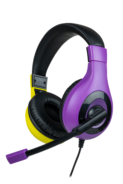 BigBen Interactive Stereo Gaming Headset V1 - Lilla + Gul (Switch)