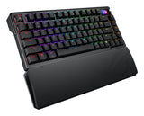 ASUS ROG Azoth Extreme – set skråt forfra (vinkel 2); tastaturlayout illustrativt