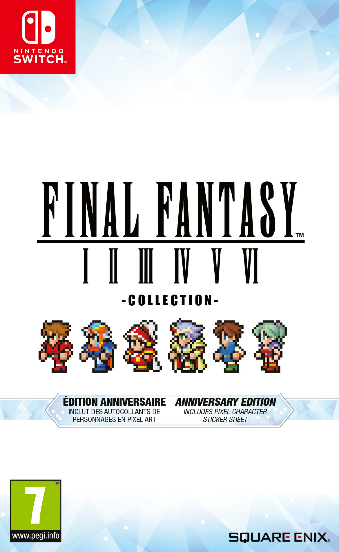 Final Fantasy I–VI Collection Anniversary Edition Switch – Jubilæumsomslag