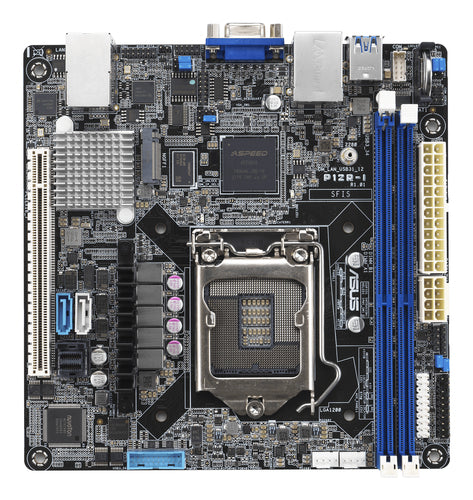 ASUS P12R-I/ASMB10 – Mini ITX LGA1200 serverbundkort – set ovenfra
