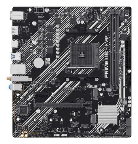 ASUS PRIME B550M-K WIFI – bundkort set ovenfra