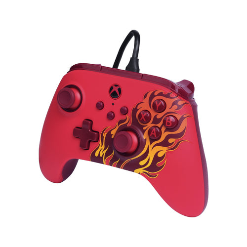 PowerA Advantage kablet controller – Red Blaze – Xbox/PC – modsatte side