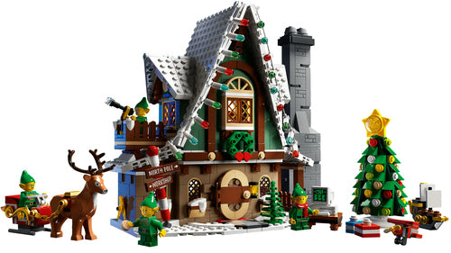 LEGO Icons 10275 – Nisse-klubhus – færdigt klubhus set forfra