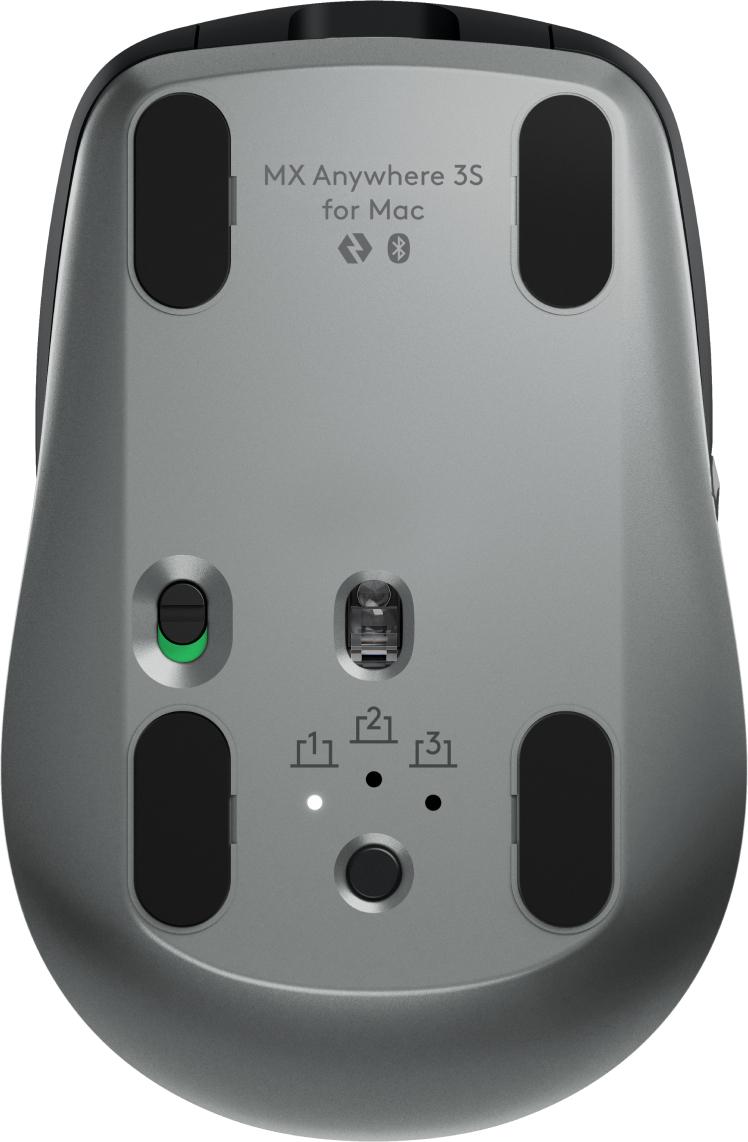 Logitech - MX Anywhere 3S For Mac Compact Wireless Performance Mouse Logitech