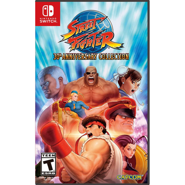 Street Fighter 30th Anniversary Collection Switch Import – Amerikansk importomslag
