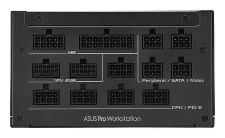 ASUS Pro WS 1600W Platinum – tilslutningspanel med modulære kabelstik