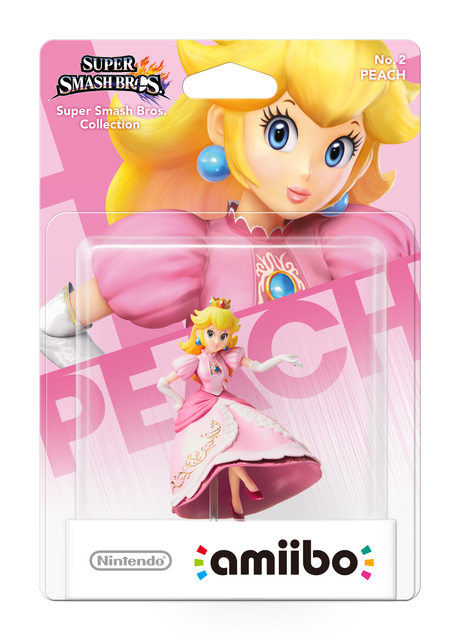 Peach No. 2 amiibo i Super Smash Bros.-emballage