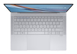 ASUS ExpertBook Ultra B9406CAA-TG0692X – taster og arbejdsflade set ovenfra; tastaturlayout illustrativt