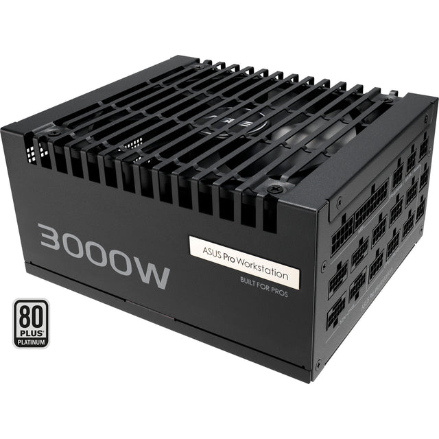 ASUS Pro WS 3000P – sort strømforsyning set skråt ovenfra