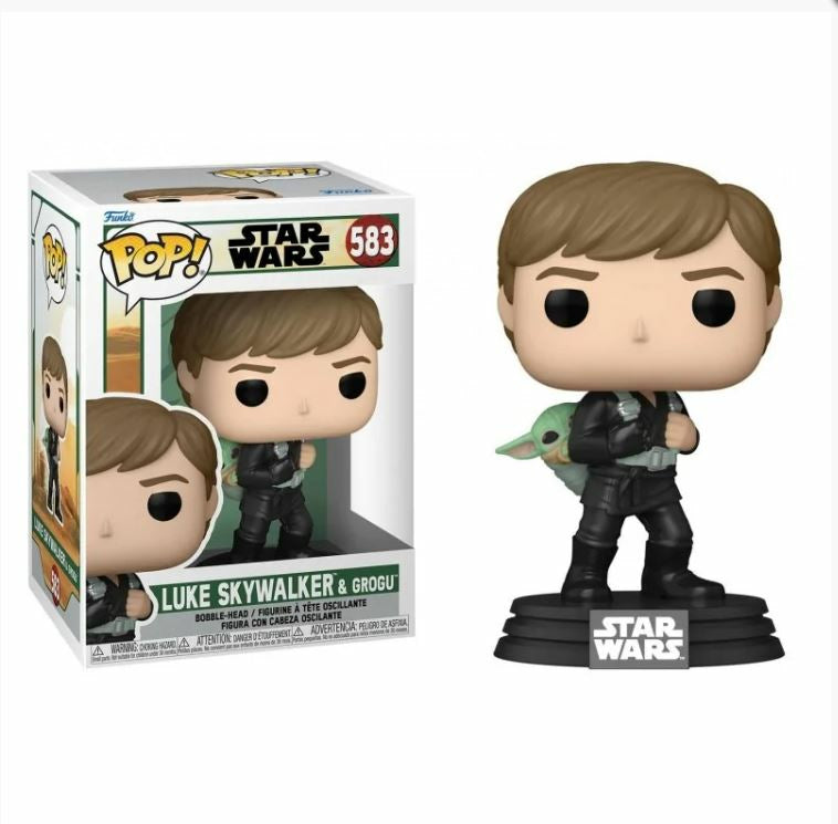 Figura Pop! Luke Skywalker con Grogu 9 cm FUNKO