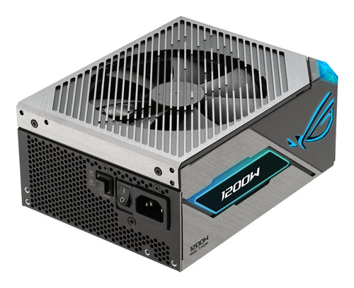 ASUS ROG Thor 1200P3 Gaming E – 1200 W Platinum PSU – blæsergitter og netstik