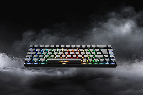 DELTACO GAMING DK440R Tastatur Mekanisk RGB Trådløs Kabling Tysk Deltaco