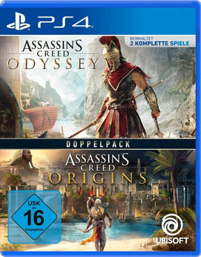 Assassin’s Creed Odyssey + Origins – Double Pack – PlayStation 4 – forside
