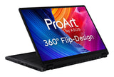 ASUS ProArt GoPro Edition PX13 HN7306EA-LX036W – set skråt forfra (vinkel 3); tastaturlayout illustrativt