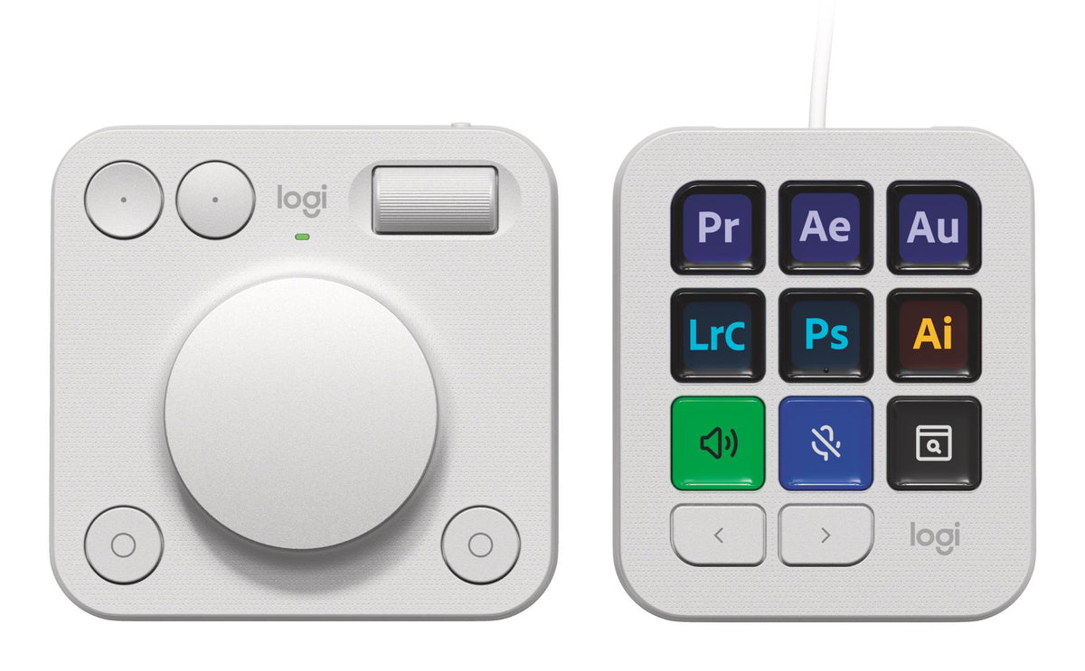 Logitech - MX Creative Console - Pale Grey Logitech