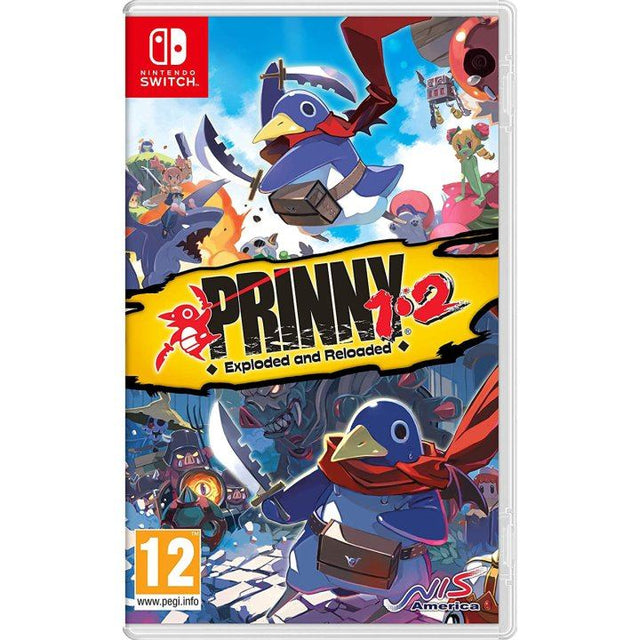 Prinny 1-2: Exploded and Reloaded – omslag til Nintendo Switch