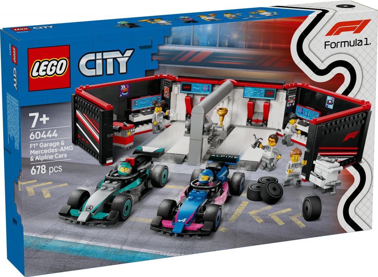 LEGO 60444 City F1 Garage with Mercedes-AMG & Alpine Racing Cars LEGO