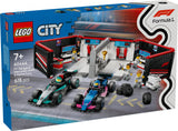 LEGO 60444 City F1 Garage with Mercedes-AMG & Alpine Racing Cars LEGO