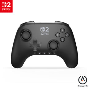 PowerA Advantage Wireless Controller Nintendo Switch 2 Sort – Sort controller forfra