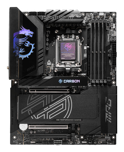 MSI MPG X870E CARBON WIFI bundkort - AM5, ATX