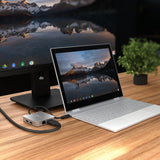 j5create JCD391-N – 4K60 USB-C multiport-adapter – Laptop og skærm som brugseksempel